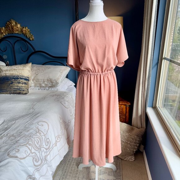 Oak & Fort Blush Pink Back Cut Out Maxi Dress - Picture 2 of 10